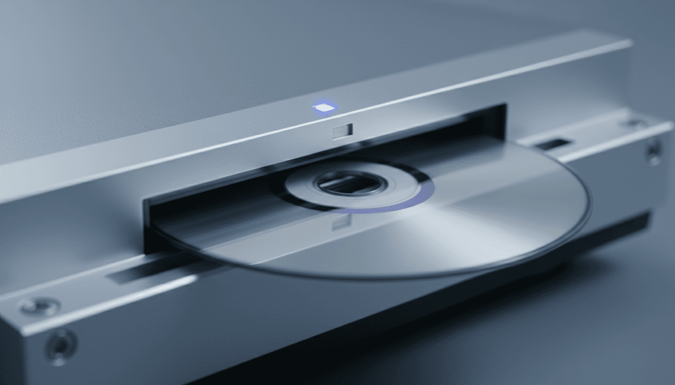 CDP2000 slot-loading mechanism in operation