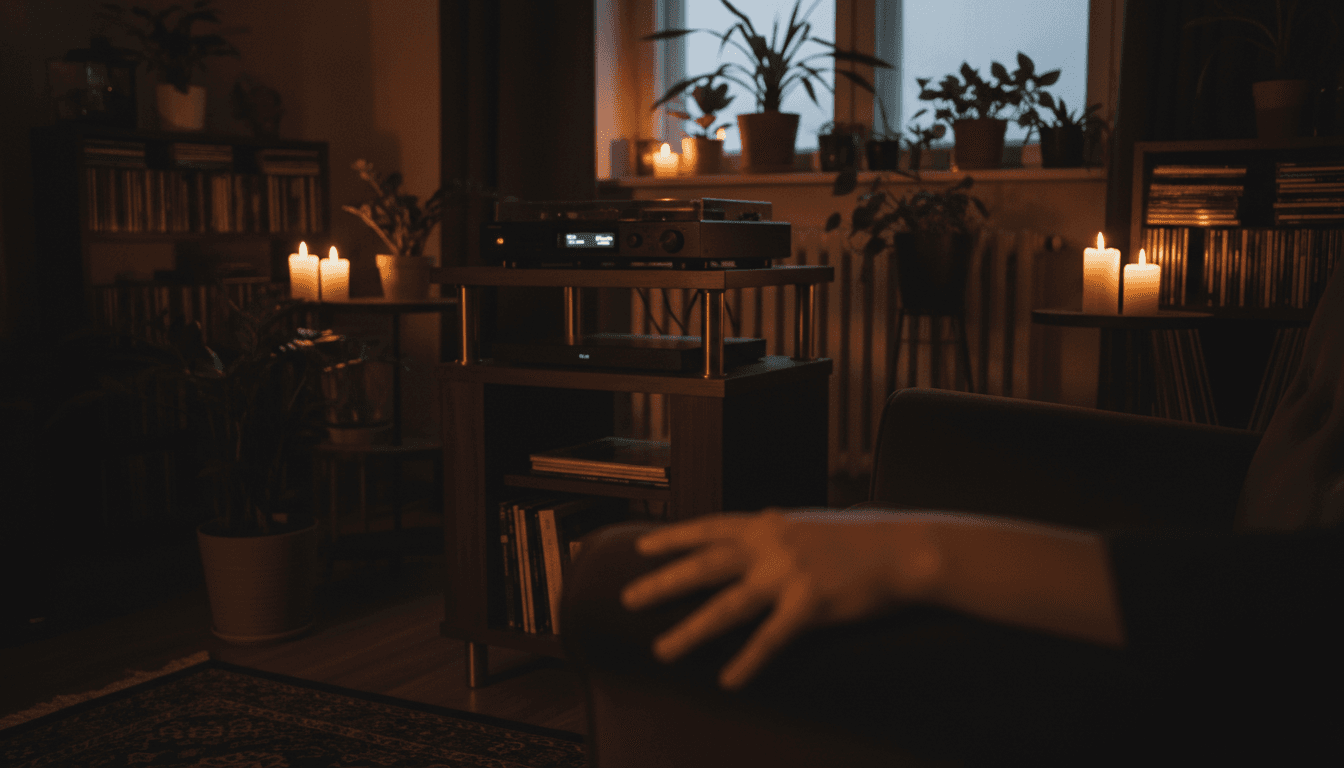 Peaceful Listening Environment with CD Player