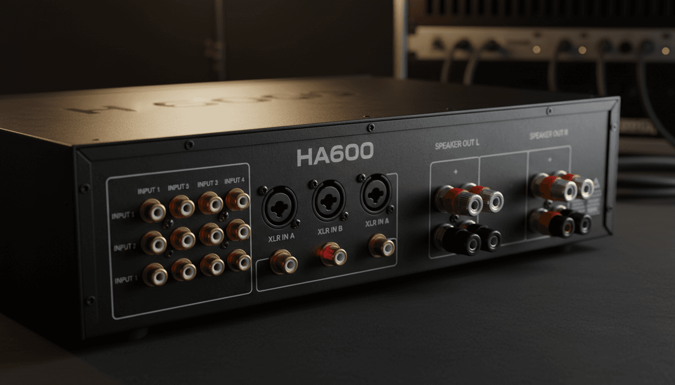 HA600 rear panel connectivity ports