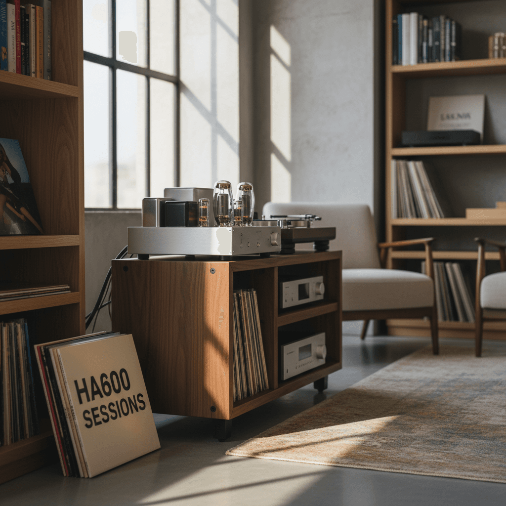 HA600 amplifier in professional listening room setup