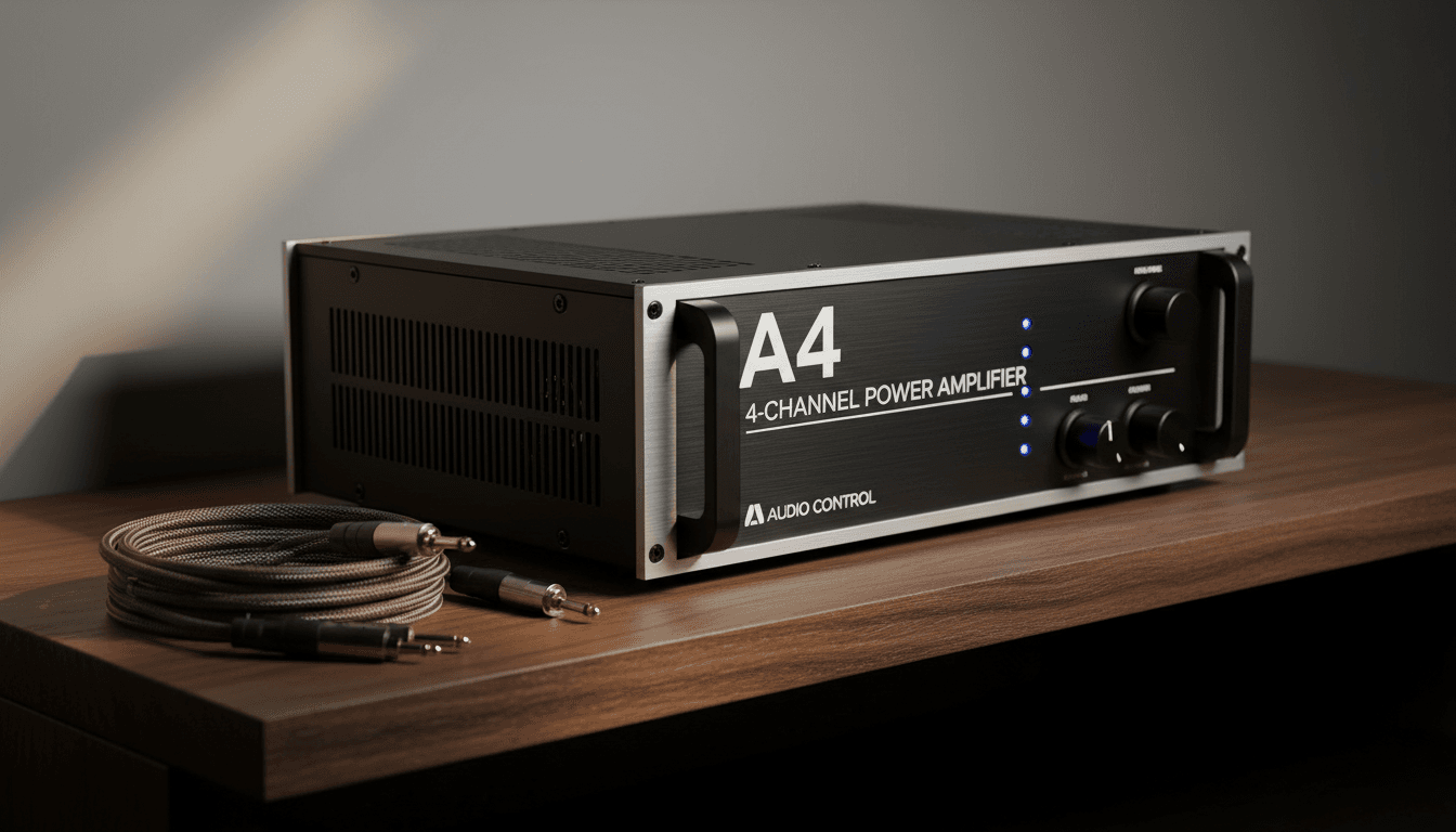 A4 4-Channel Power Amplifier full unit profile