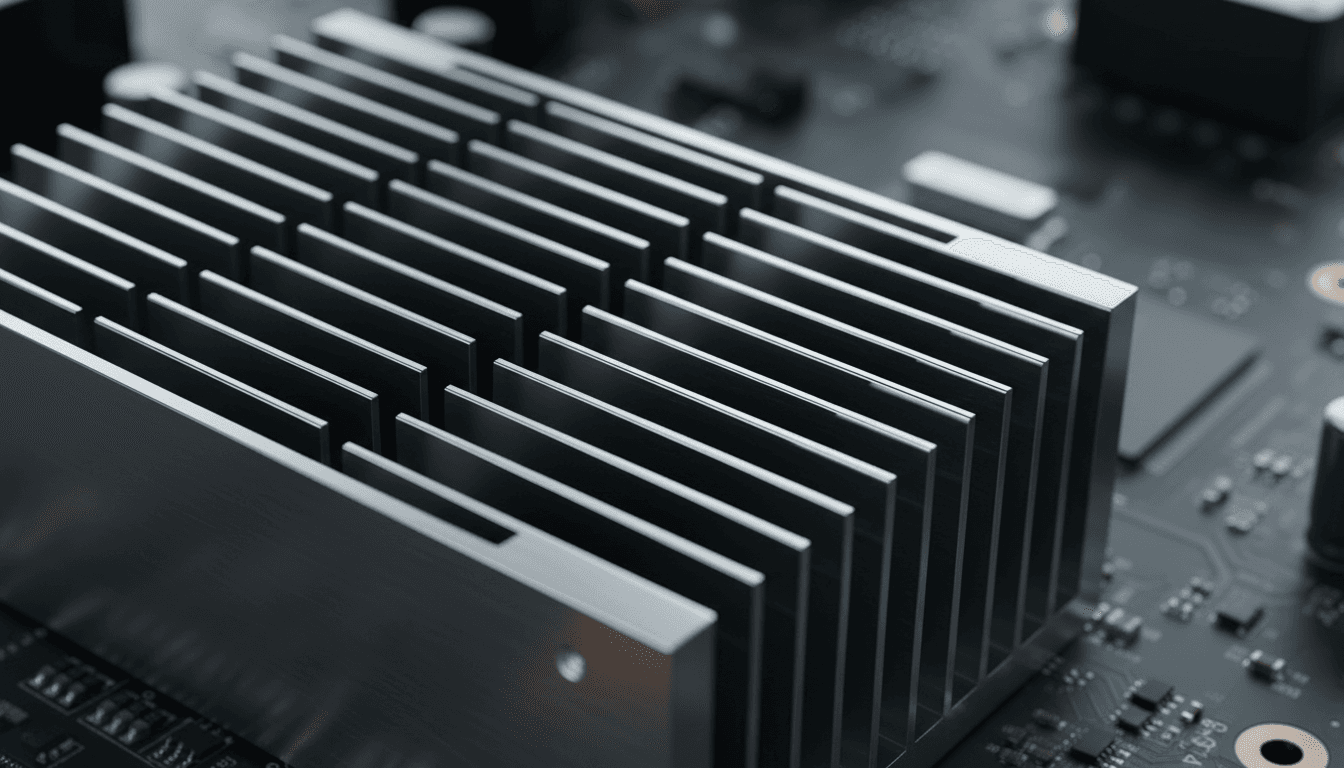 A4 Amplifier aluminum heatsink thermal management design