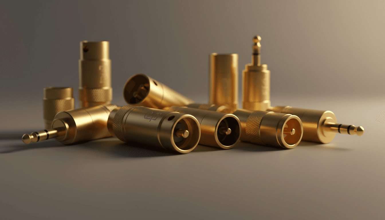 CDP2000 gold-plated audio connectors