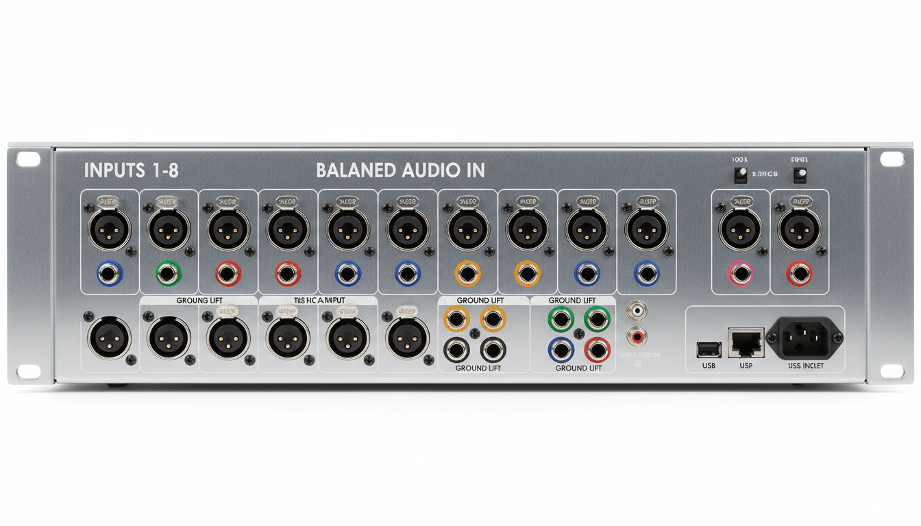 Balanced XLR inputs