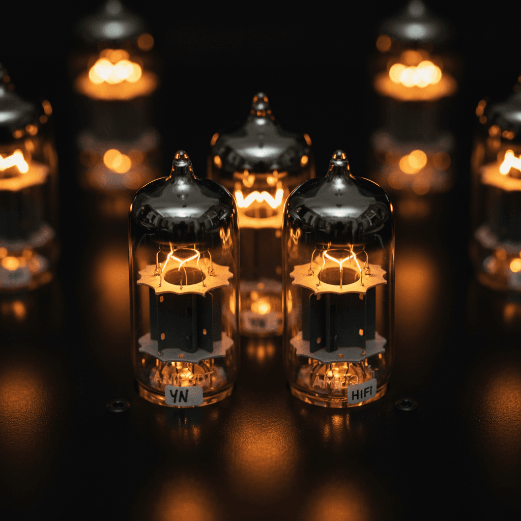 AMP30T vacuum tubes in close detail