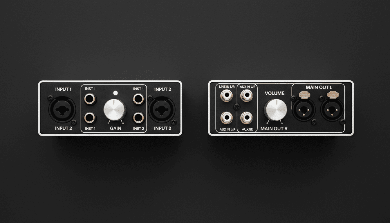 A4 Amplifier input and control connectivity panel
