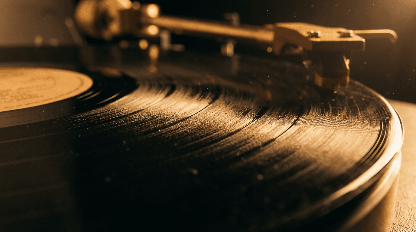 CD player mechanism with disc spinning showing mechanical precision