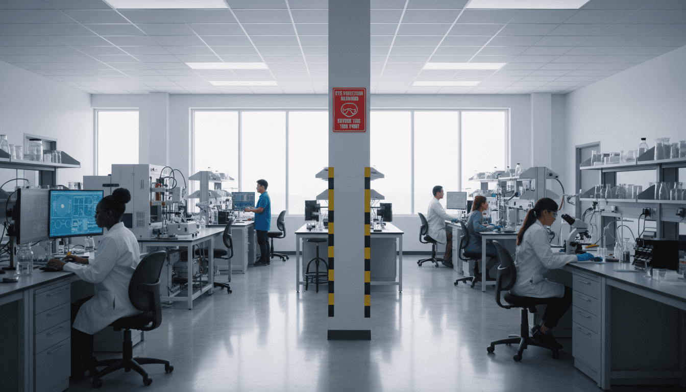 Quality control technician testing streaming device