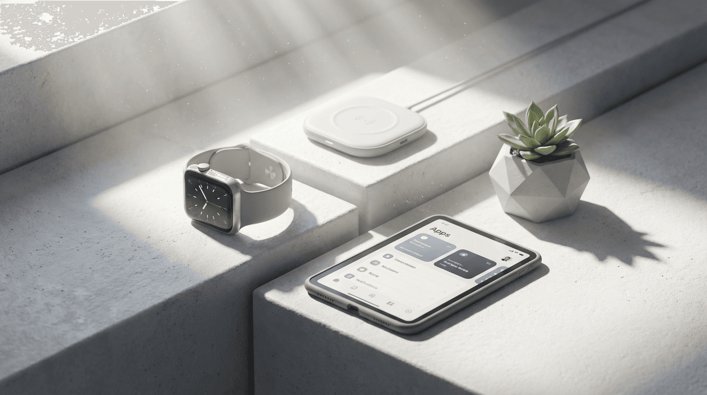 Streaming device components displayed showing modern connectivity and design